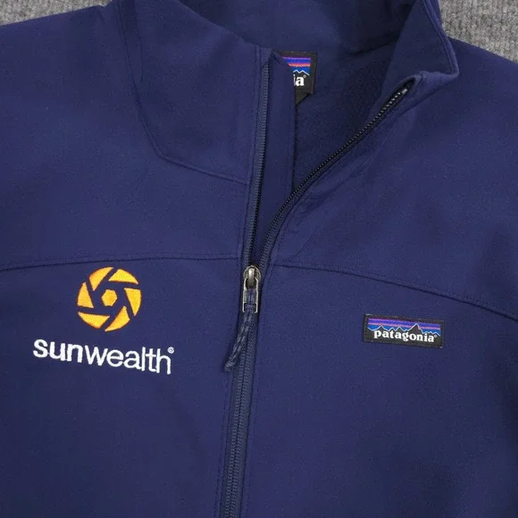 Patagonia Adze Jacket Womens XL Blue Wind Water Resistant Softshell Midweight - Picture 2 of 12